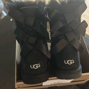Ugg toddler black boots water resistant